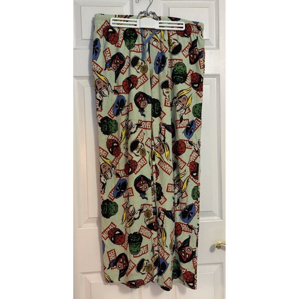 Marvel Men’s Pajama Loungewear Sleep Superhero Comfortable Pants Drawstring,Sz L